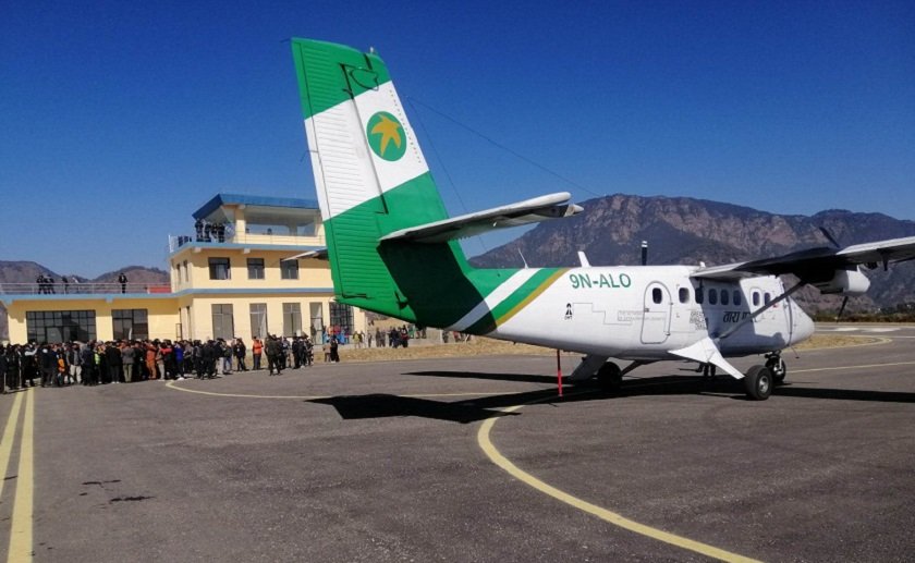 गुल्मीको रेसुङ्गा विमानस्थलमा पहिलो परीक्षण उडान सफल