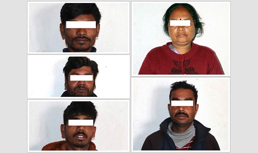 फोहोर टिप्ने बहनामा काठमाडौँमा करोड बराबरको चोरी, पाँच जना भारतीय पक्राउ