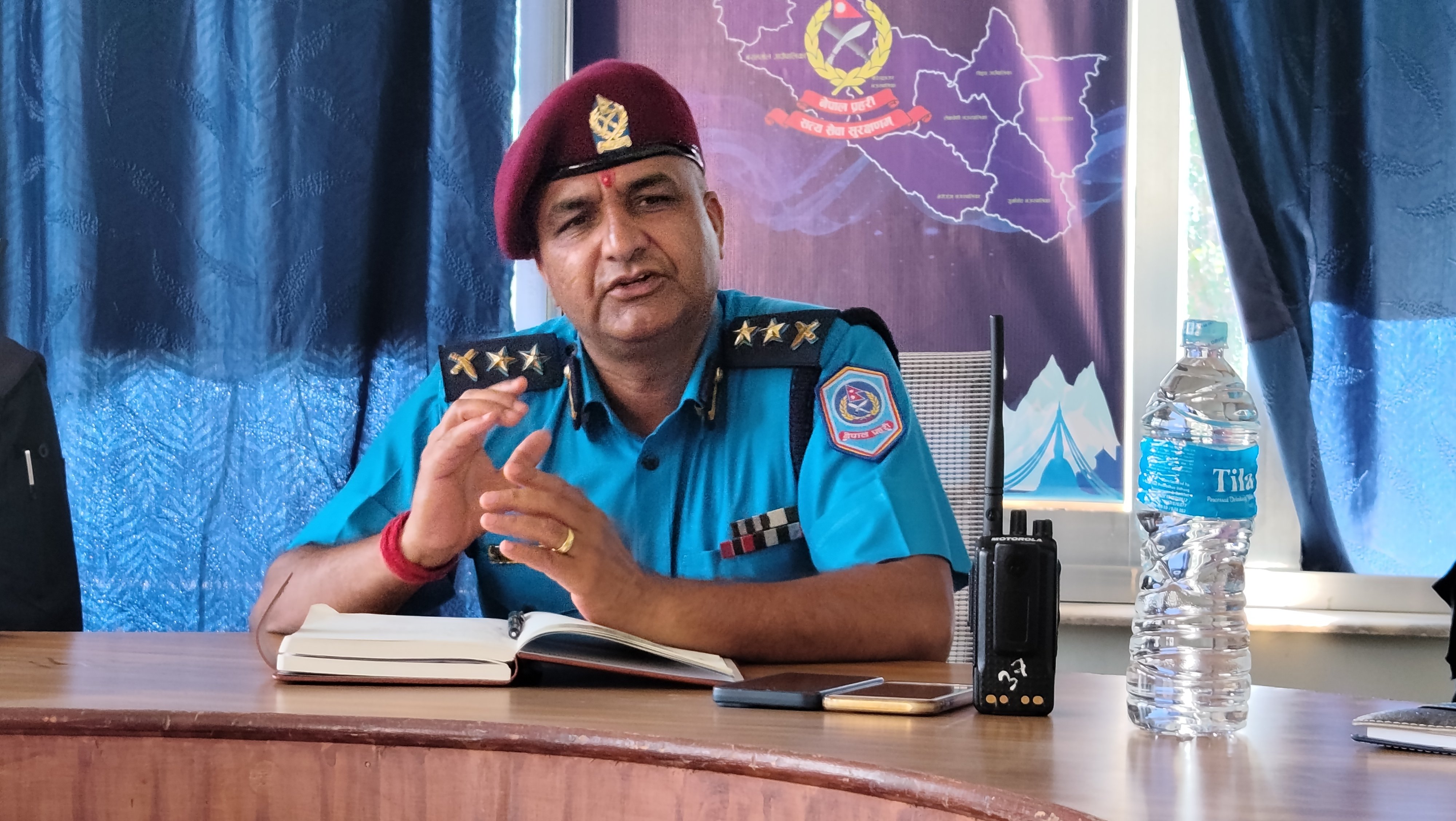 सुर्खेतका नयाँ प्रहरी प्रमुख भन्छन्– शान्ति सुरक्षा कायम गर्ने विषयमा कुनै कसर बाँकी राखिन्न