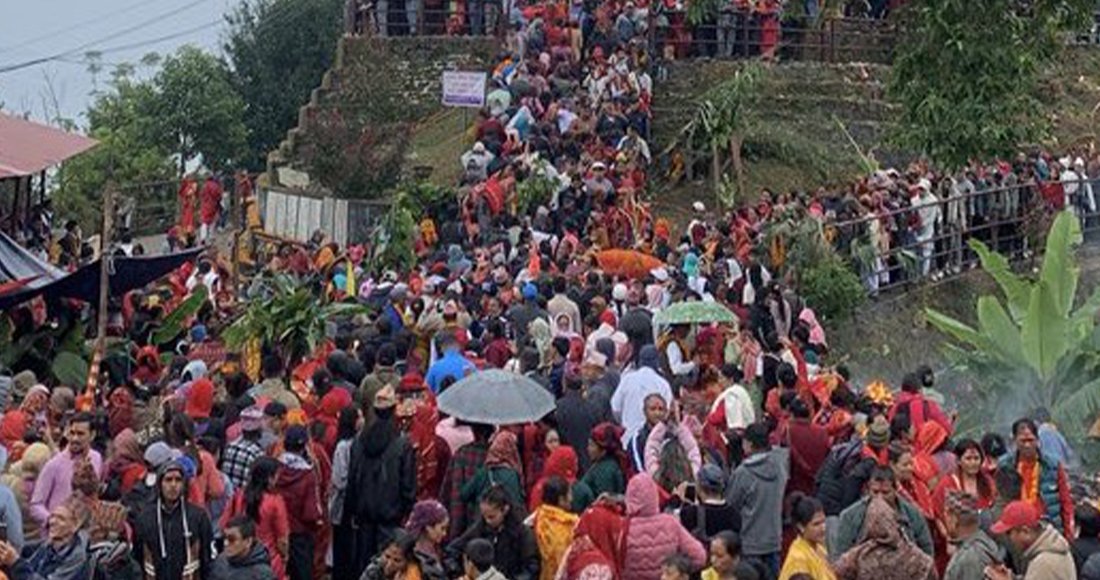  थानीमाई मन्दिरमा एकैदिन ८६ फूलका डोली भित्रिए