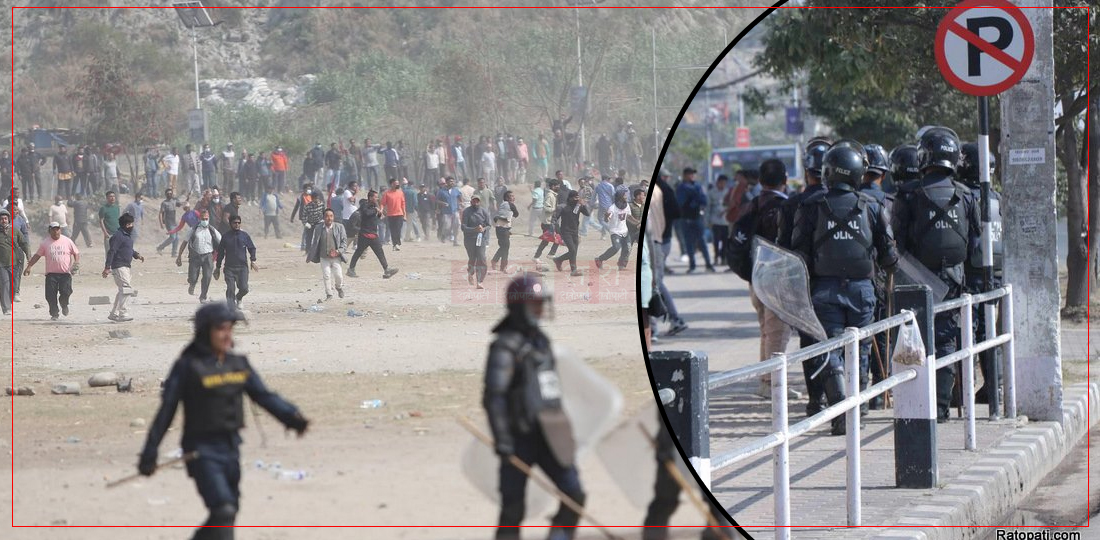 तीनकुनेको प्रदर्शनस्थलमा खटिएका अधिकृतहरूसहित ३५ प्रहरी कर्मचारीसँग सोधपुछ