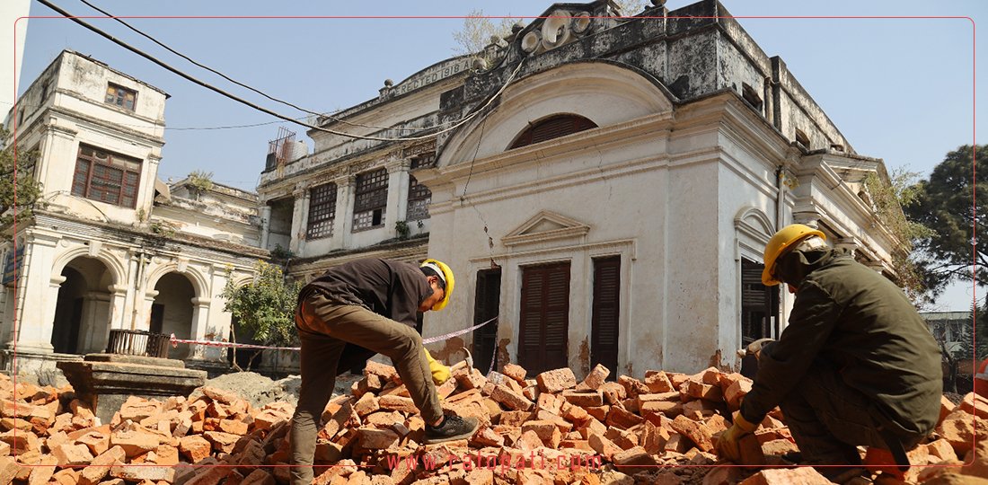 त्रिचन्द्र क्याम्पसको पुनर्निर्माण सुरु, तस्बिरहरु हेर्नुहोस्