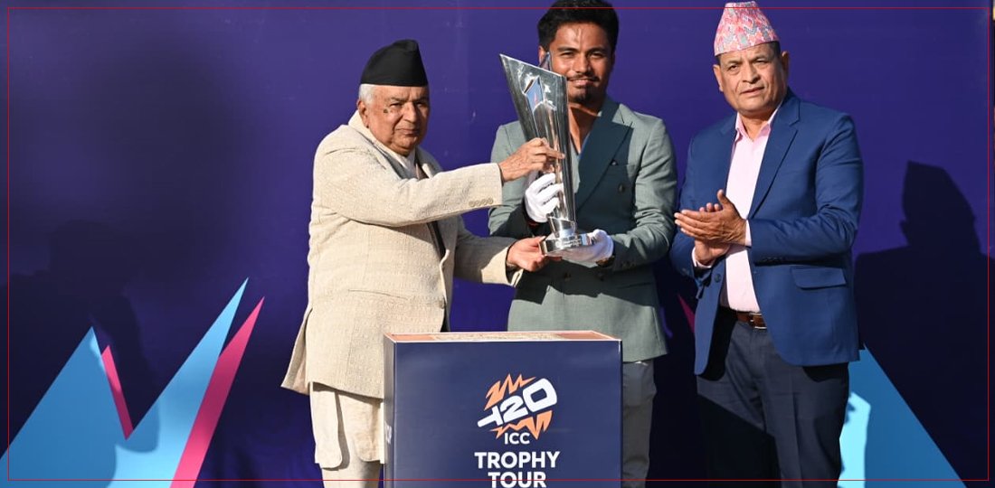 टी–२० विश्वकपको ट्रफी नेपाल आउनु देशका लागि गौरवपूर्ण क्षण : राष्ट्रपति पौडेल