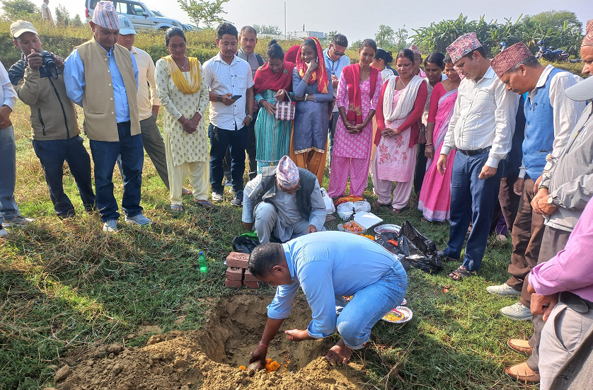 टीकापुरमा ७ करोडभन्दा बढीको लागतमा शीत भण्डार गृहको निर्माण सुरु