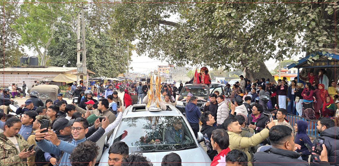   लुम्बिनी लायन्सको ट्रफी उत्सव र्‍याली घोराहीमा