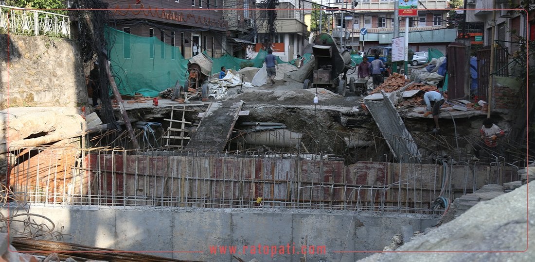 टुकुचामा भासिएको सडकको निर्माण बल्ल सुरु, तस्बिरहरु