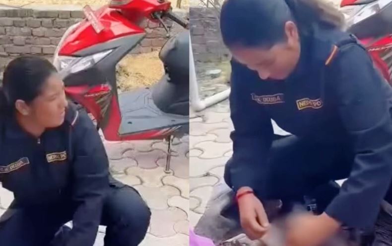 महिला प्रहरीको सहयोगमा वेवारिसे महिलाले सडकमा बच्चा जन्माईन