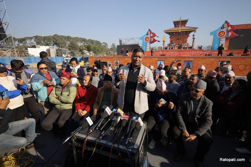   एमाले महाधिवेशन मञ्च निर्माण अन्तिम चरणमा, १० हजार स्वयंसेवक परिचालन गर्ने