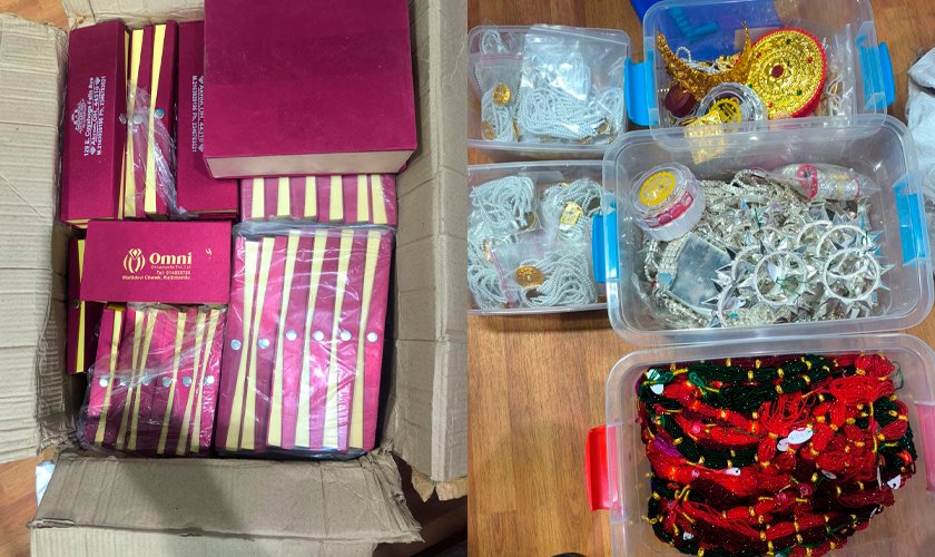 विमानस्थलबाट व्यापारी पक्राउ, जुत्ता र कपडा भनेर कार्गोमा सुनचाँदीका गहना अमेरिका लैजाने प्रयास