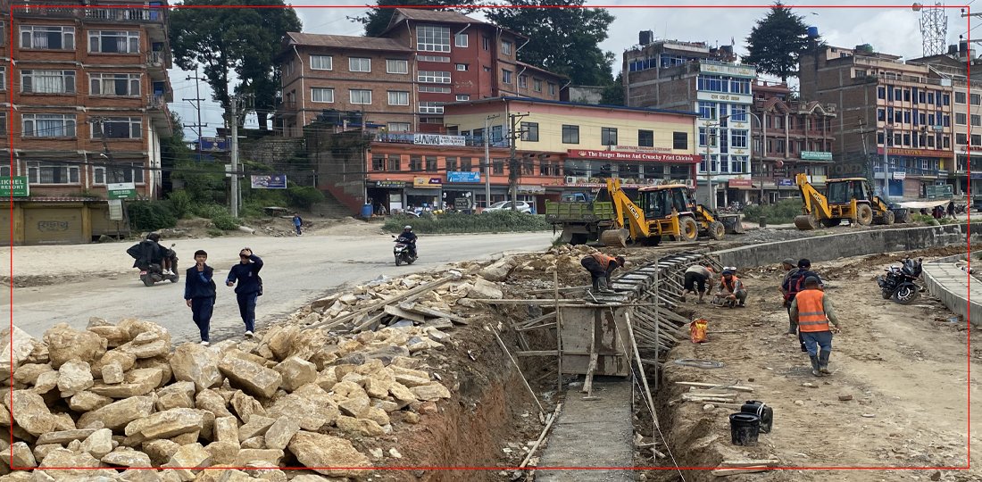 सूर्यविनायक–धुलिखेल सडकखण्डमा स्तरोन्नतिको काम पुनः सुरु