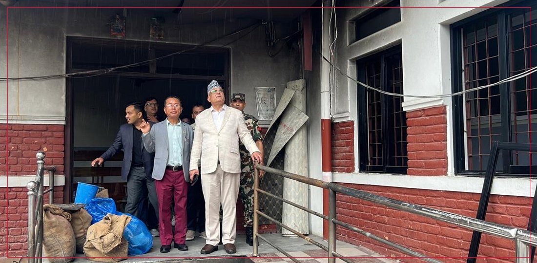   मुख्यमन्त्री पाण्डेले गरे आन्दोलनमा भएको क्षतिको निरीक्षण, तस्बिरहरू