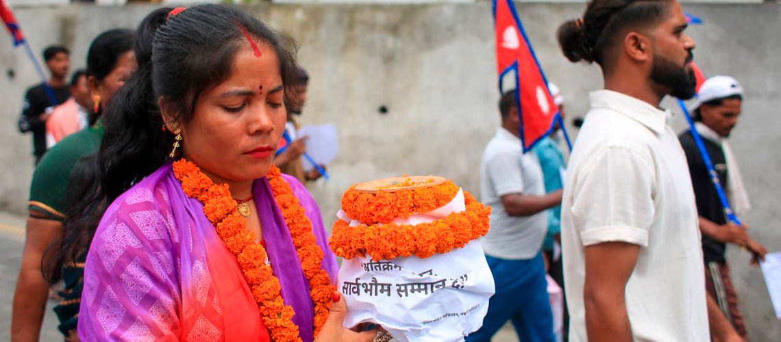 Sustabasi Protest at Maitighar for Citizenship and Border Security