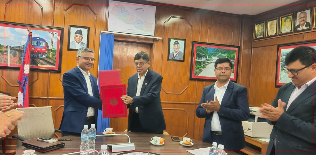भौतिक पूर्वाधार तथा यातायात मन्त्री र सचिवबिच कार्यसम्पादन सम्झौता