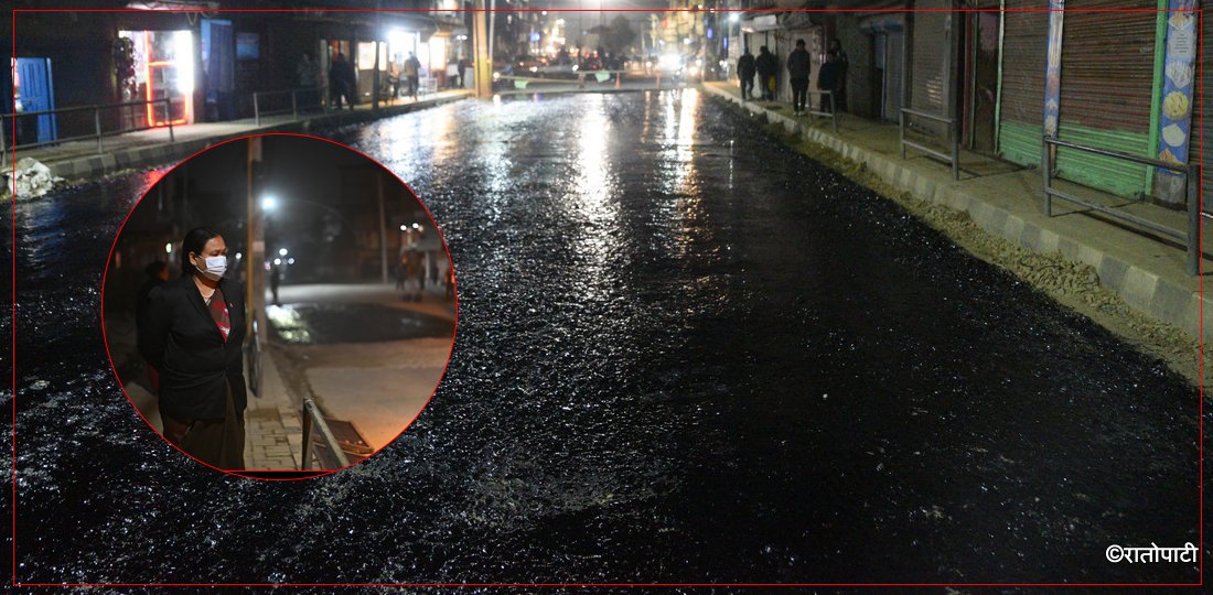स्थानीयको अवरोधपछि रातिको समयमा धमाधम पिच, वडाध्यक्ष नै फिल्डमा (तस्बिरहरू)