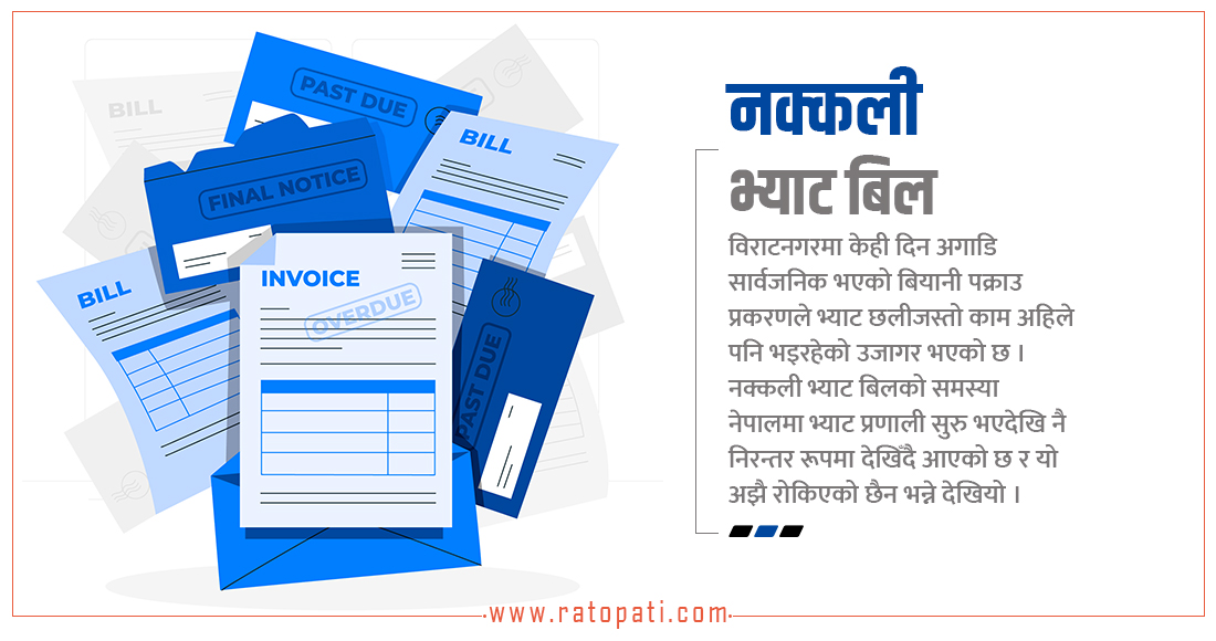   नक्कली भ्याट बिलको बिगबिगी, कसरी नियन्त्रण गर्ने ?