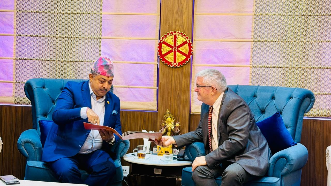 नेपाल उद्योग वाणिज्य महासङ्घका अध्यक्ष र इजरायली राजदूतबिच भेटवार्ता