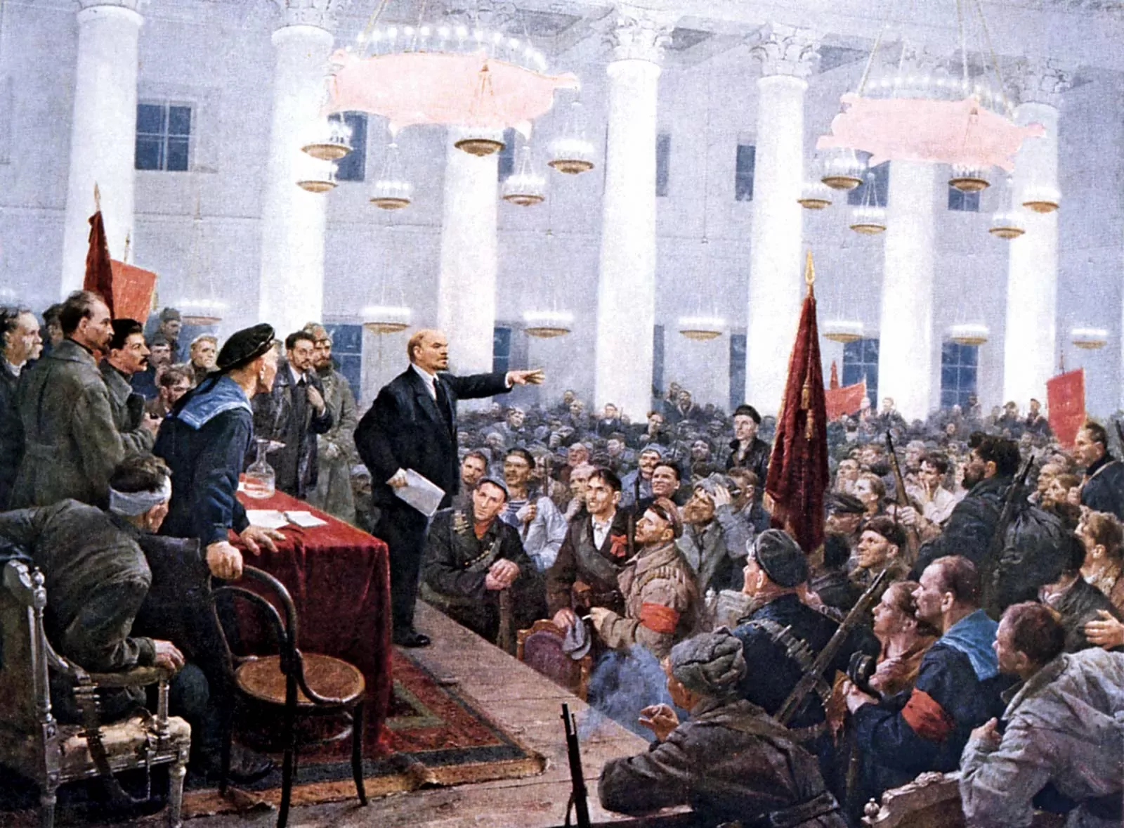 Vladimir-Ilich-Lenin-Petrograd-Second-All-Russian-Congress-1917