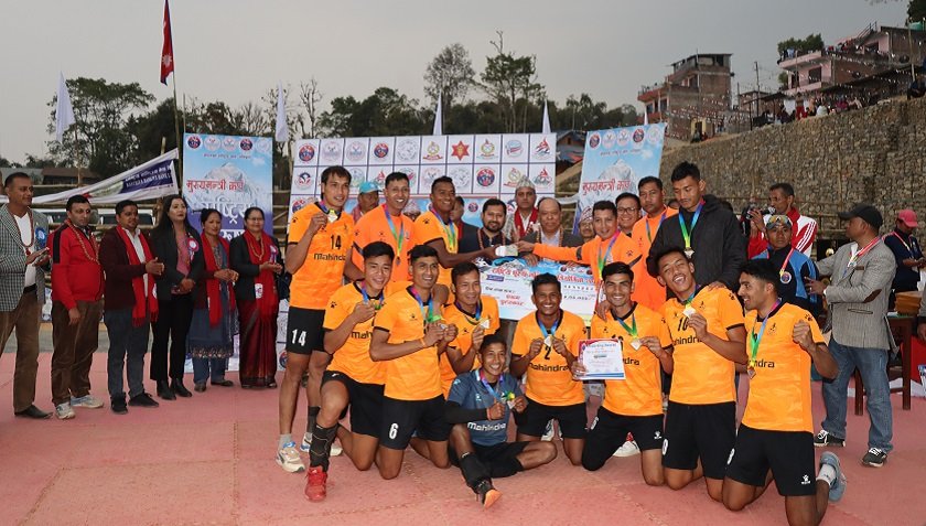 मुख्यमन्त्री कप राष्ट्रिय भलिबलको उपाधि सशस्त्र प्रहरीको एपिएफलाई