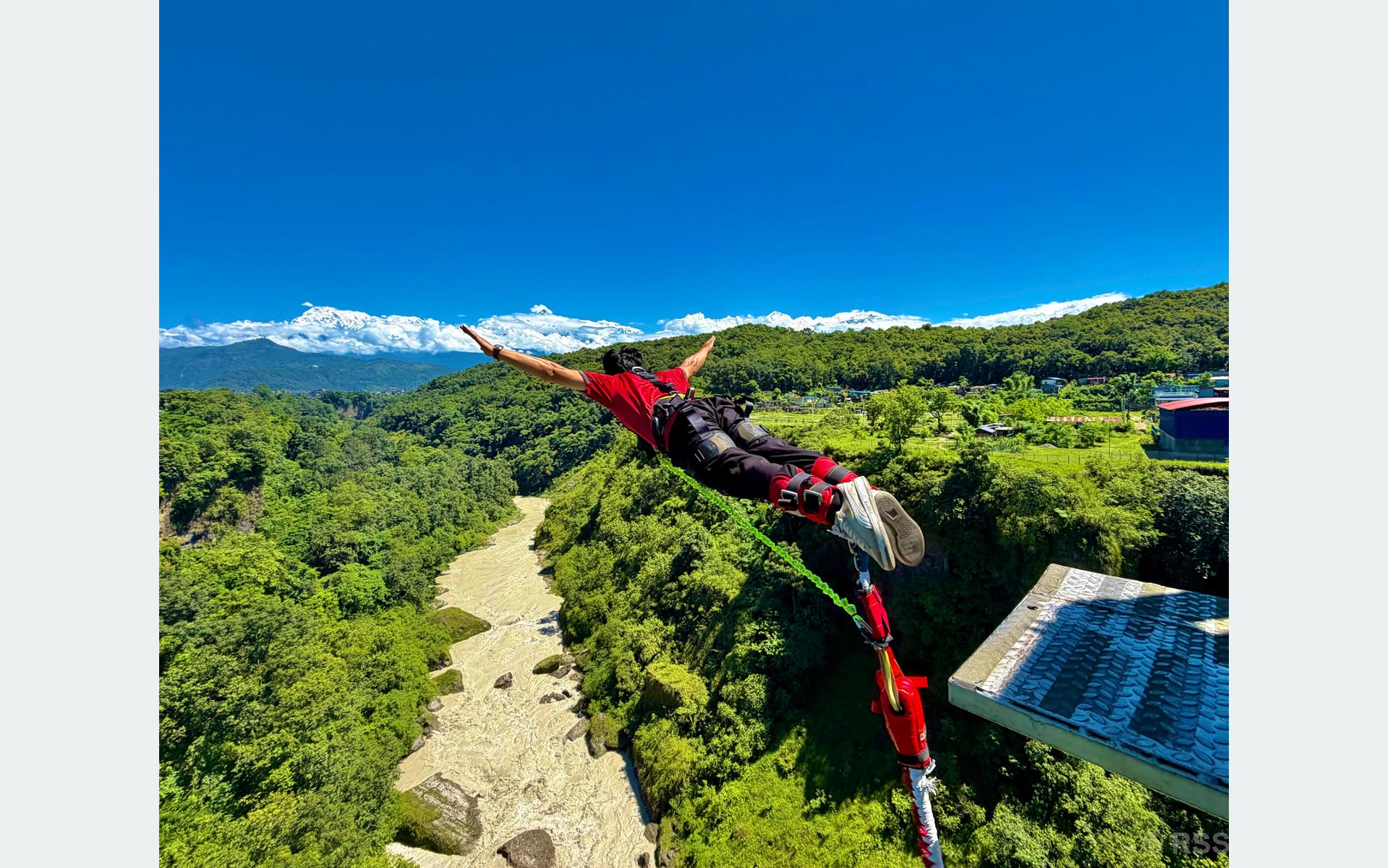 Indian Tourists Show Growing Interest in Pokhara's Bungee Jump