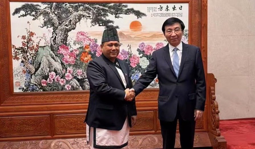 Nepal Foreign Minister Meets CPPCC Chairman Wang Huning in China