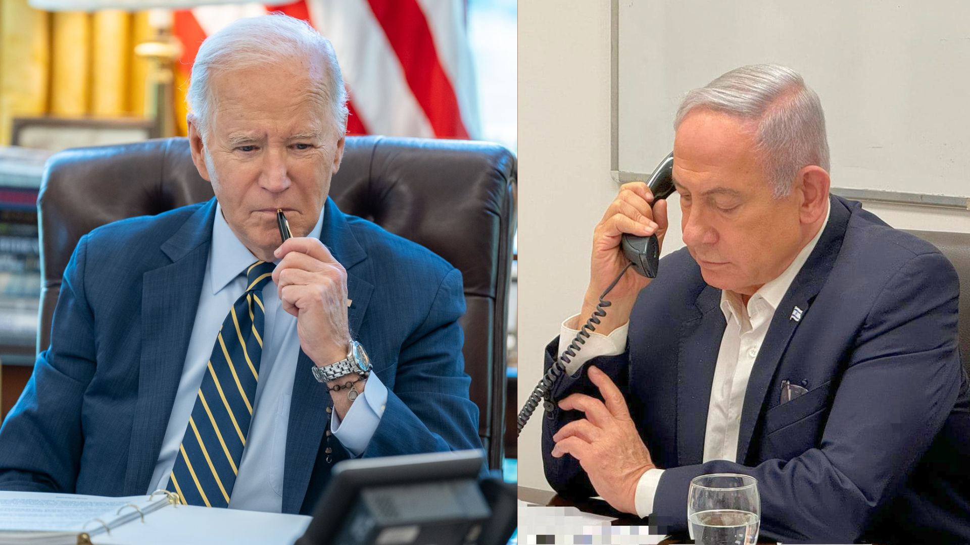 अमेरिकी राष्ट्रपति बाइडेन र इजरायली प्रधानमन्त्री नेतान्याहुबिच टेलिफोन वार्ता