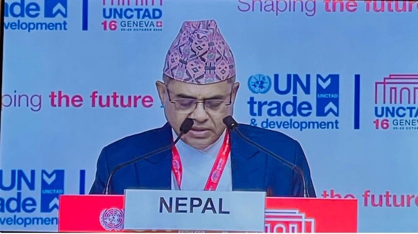   राष्ट्र सङ्घसमक्ष मन्त्री सिन्हाको आग्रह :  ‘एडीसी स्तरोन्नति समर्थन कार्यक्रम’ स्थापना गरौँ