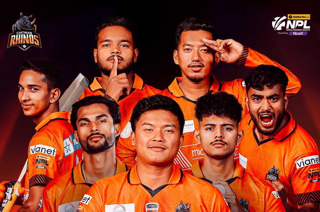 Chitwan Rhinos Retain Seven Key Players for Upcoming Nepal Premier League Season