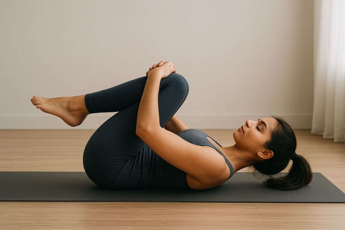 Wind-Releasing-Pose-exercise